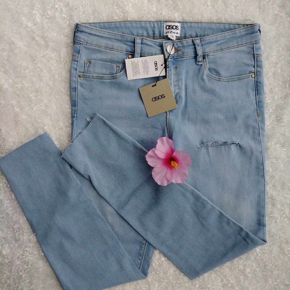 NWT Asos Skinny jeans High waisted Distressed